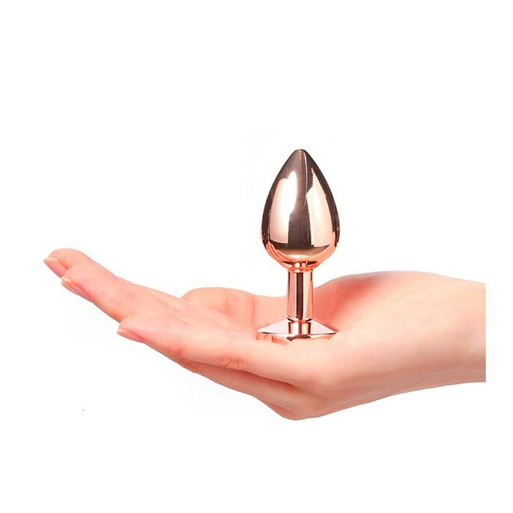 Diamond Butt Plug Rose Gold Small