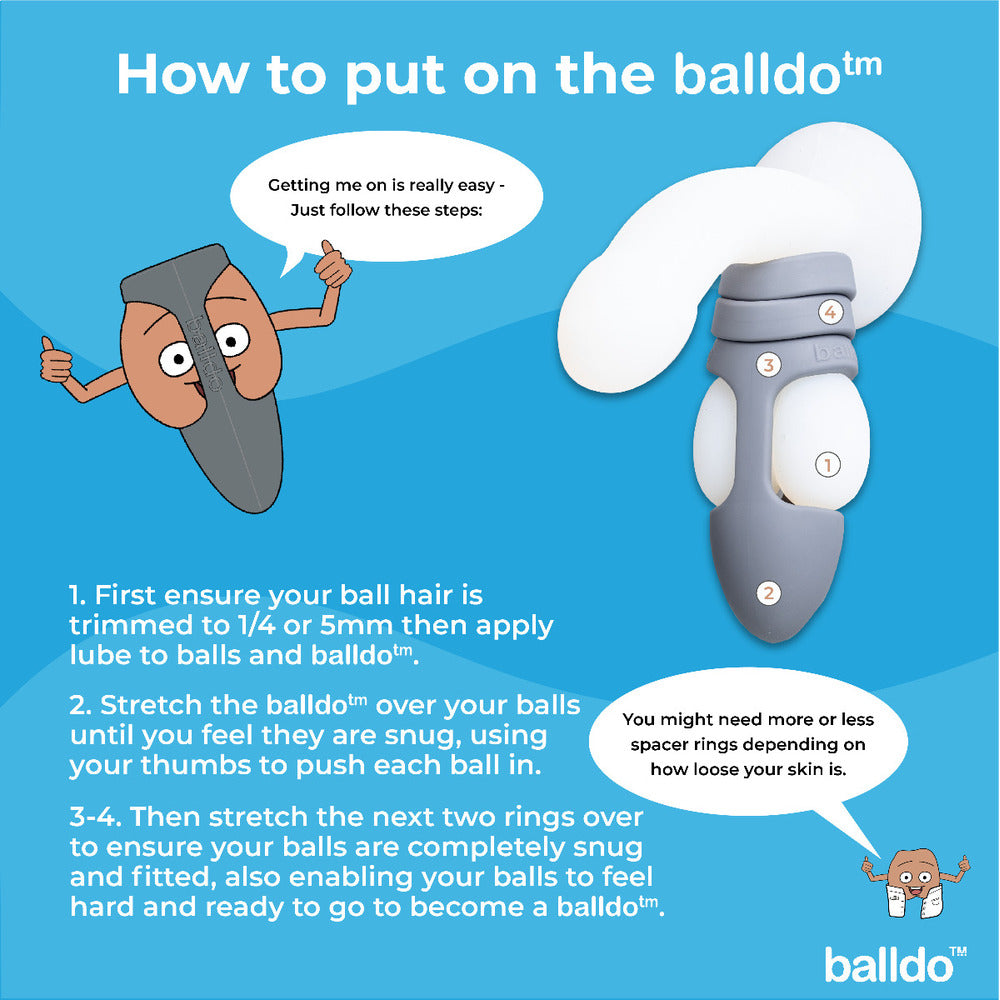 The Worlds First Ball Dildo Steel Grey