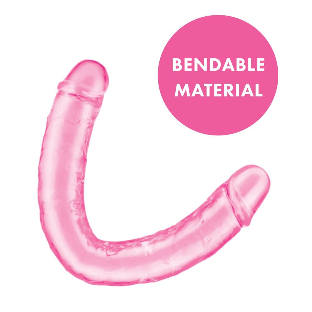 Ultra Double Dildo 12 Inches Pink