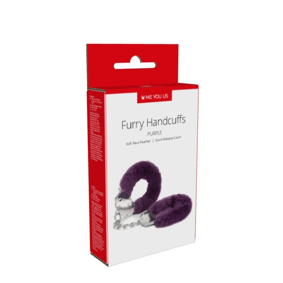 Furry Handcuffs Purple