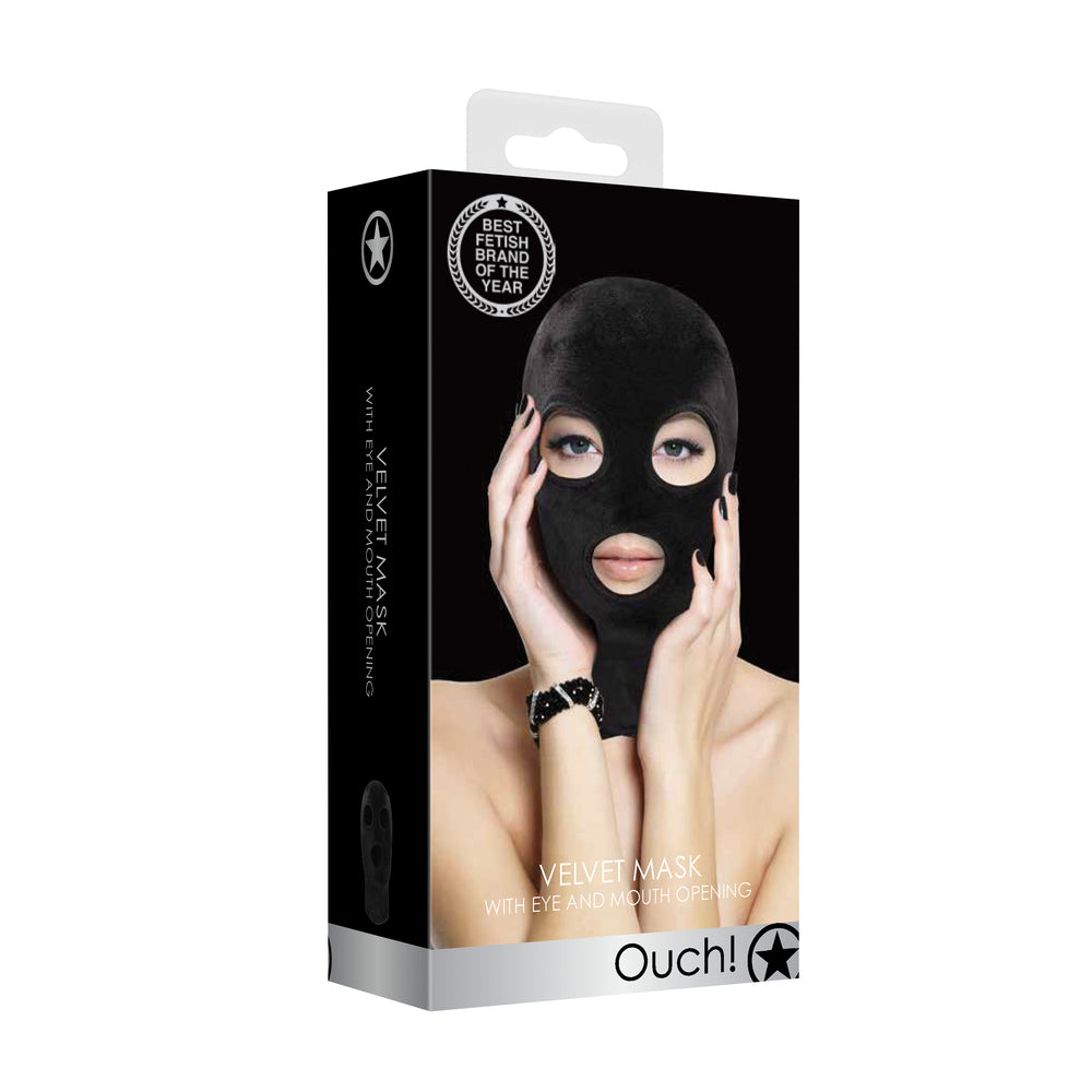 Velvet Mask With Eye And Mouth Opening