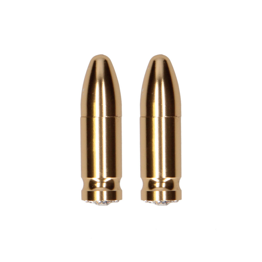 Nipple Clamps Diamond Bullet Gold