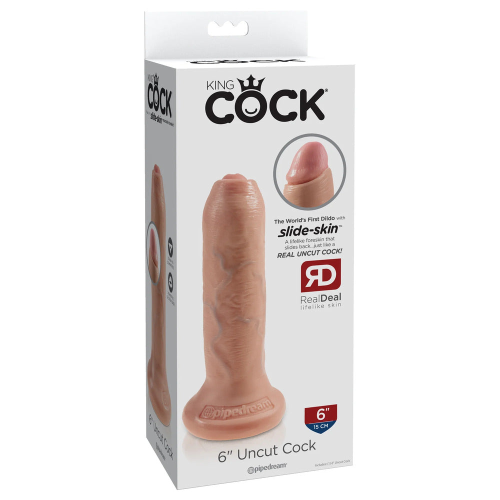 6 Inch Uncut Cock Dildo