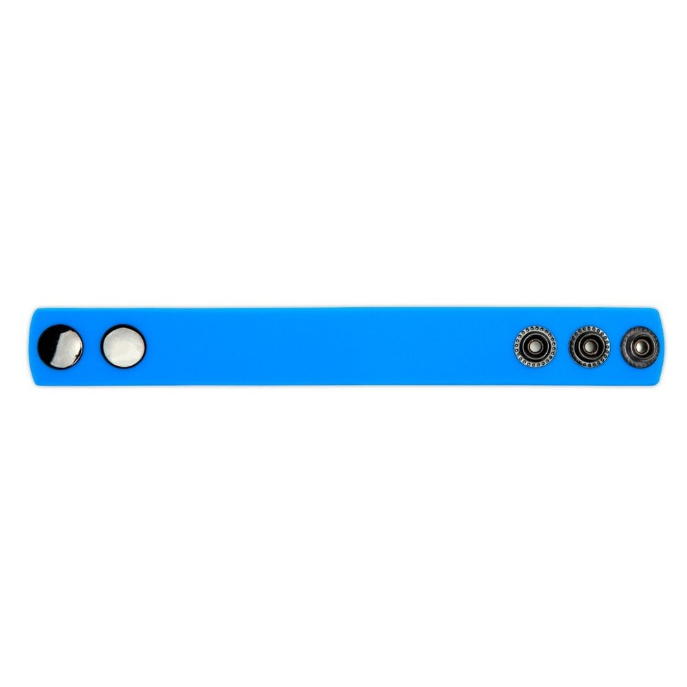 Silicone Adjustable Cock Strap Blue