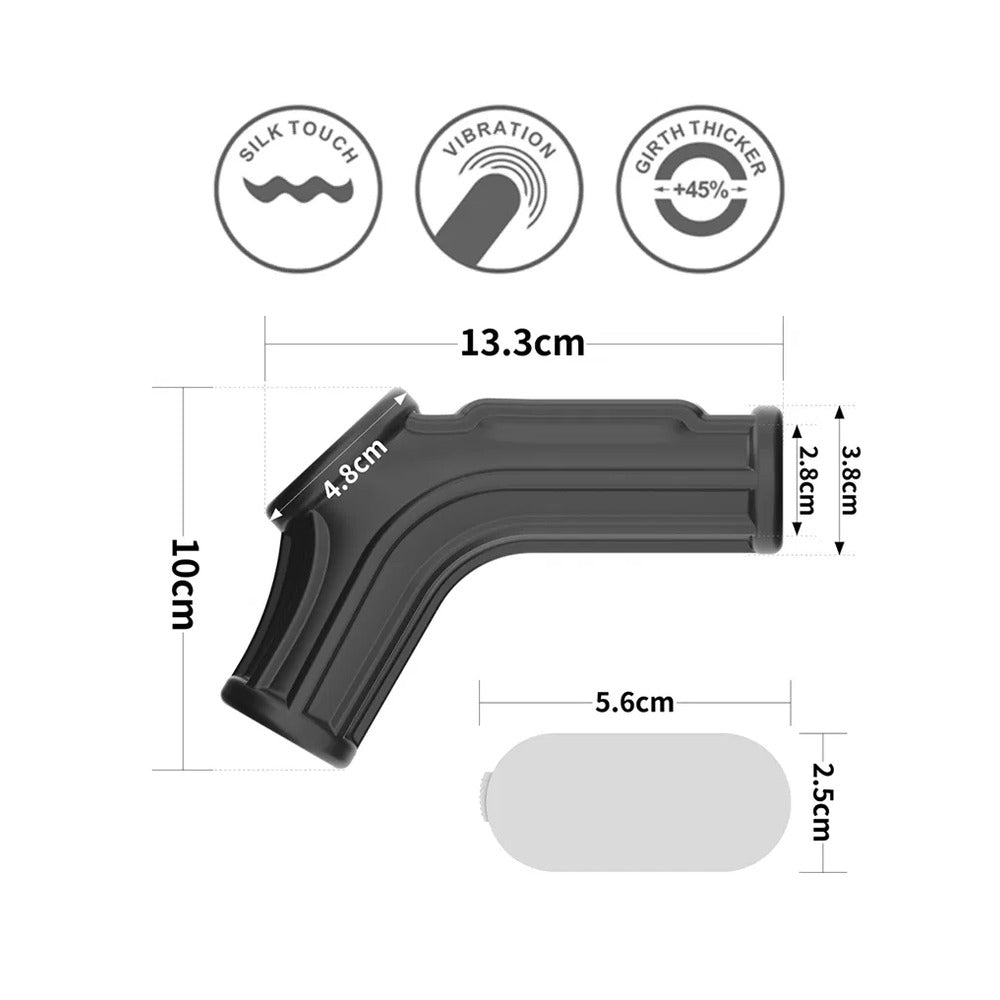 Ridge Vibrating Penis Scrotum Sleeve