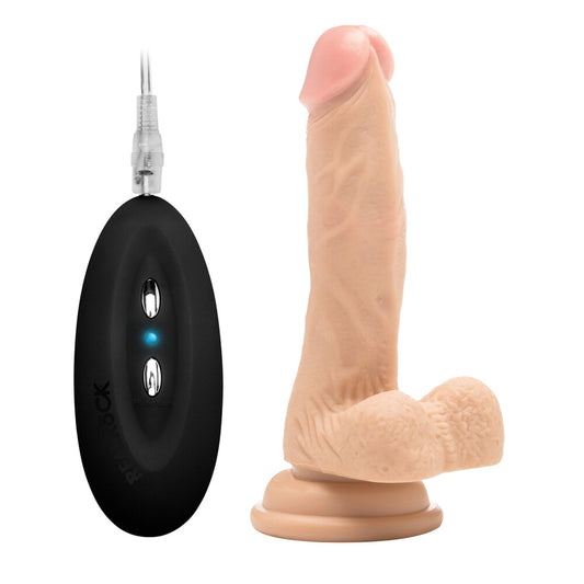 7 Inch Vibrating Realistic Cock With Scrotum