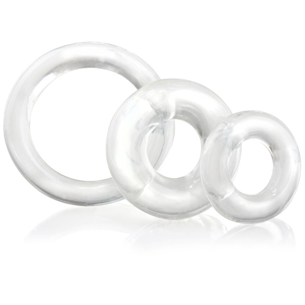 O Ring x3 Clear Cock Rings