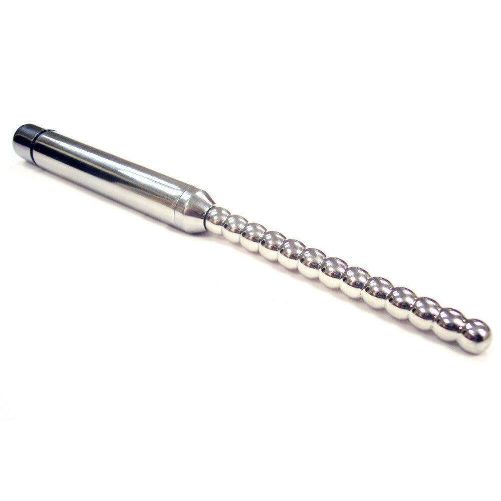 Stainless Steel Vibrating Ribbed Urethral Probe