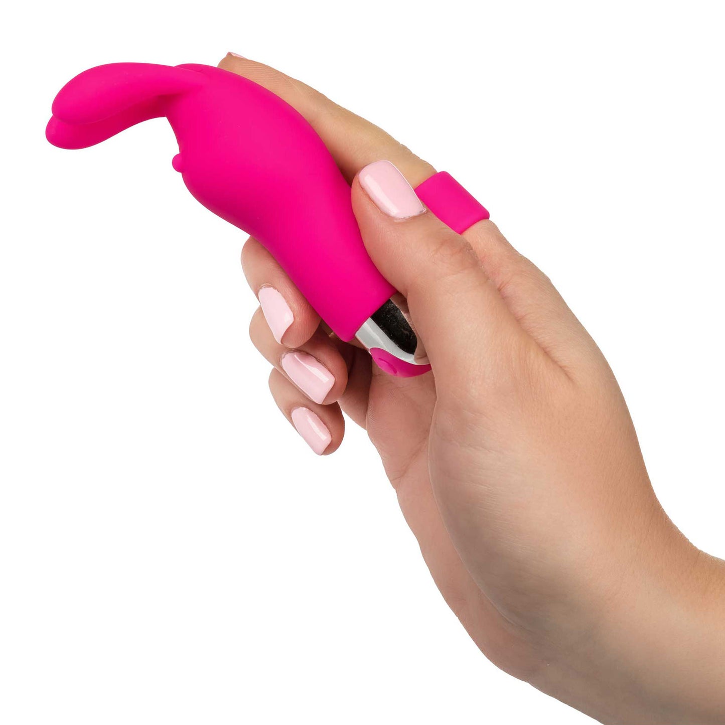Pink Rechargeable Bunny Finger Vibrator