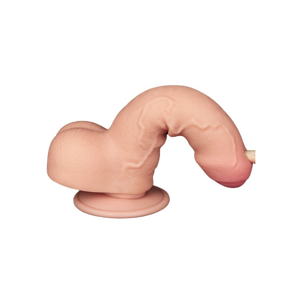Sliding Easy Bend Skin Dildo 7 Inch