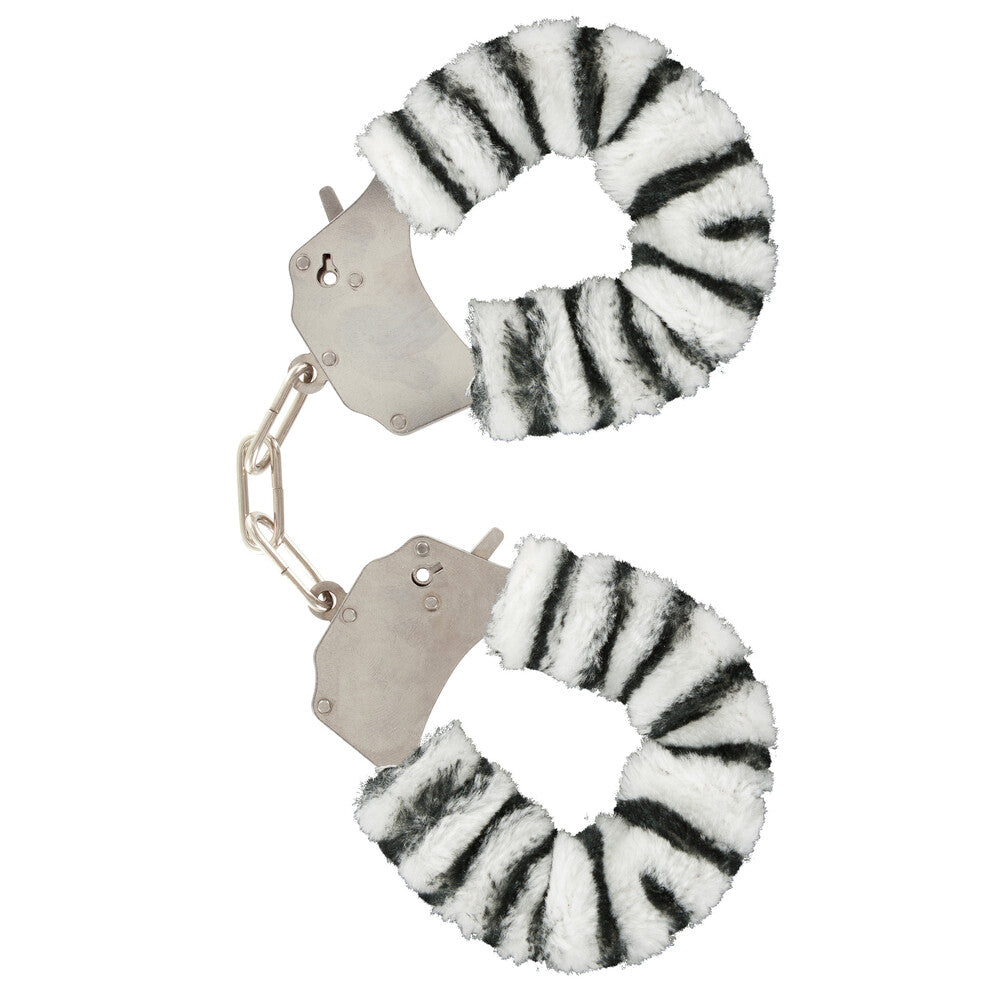 Furry Fun Wrist Cuffs Zebra