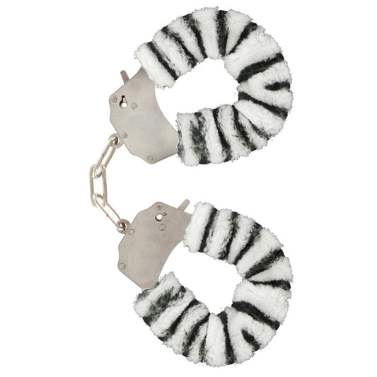 Furry Fun Wrist Cuffs Zebra