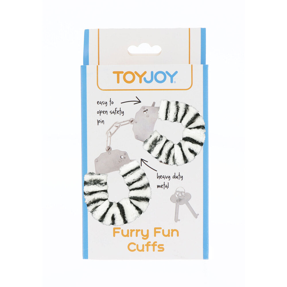 Furry Fun Wrist Cuffs Zebra