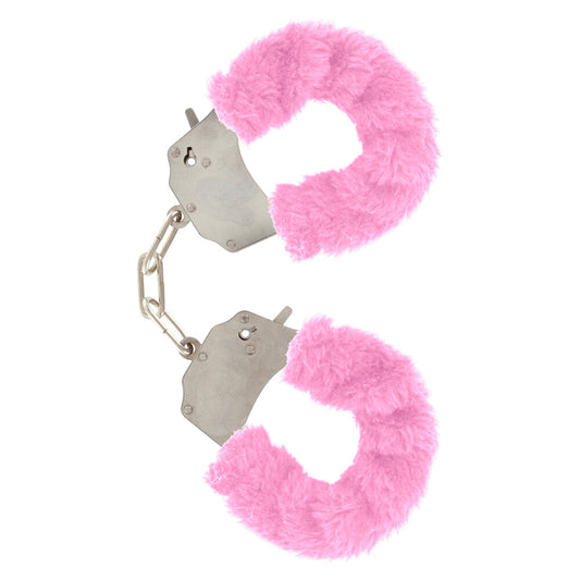 Furry Fun Wrist Cuffs Pink