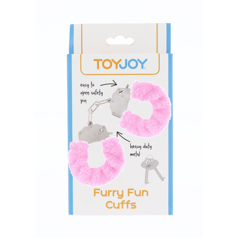 Furry Fun Wrist Cuffs Pink