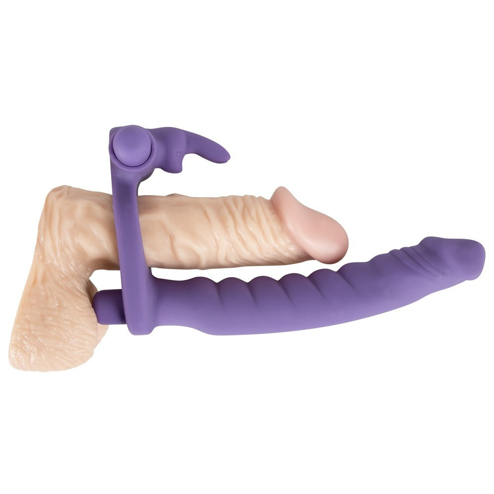 Double Delight Vibrating Dildo And Cock Ring