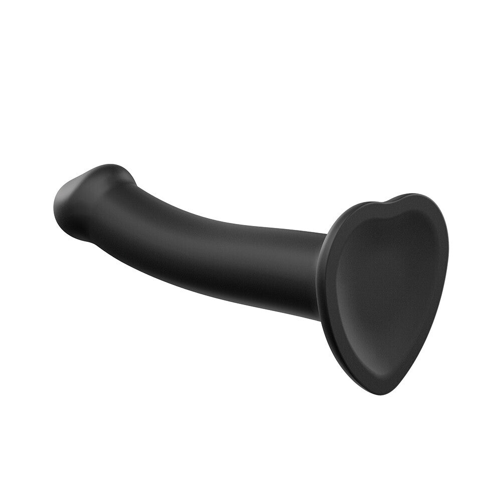 Silicone Dual Density Bendable Dildo Medium Black