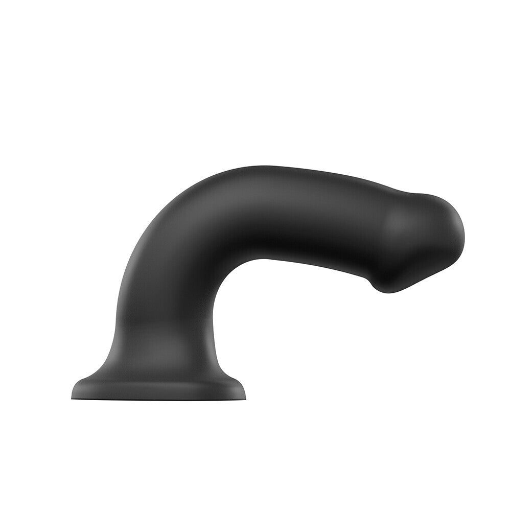 Silicone Dual Density Bendable Dildo Medium Black