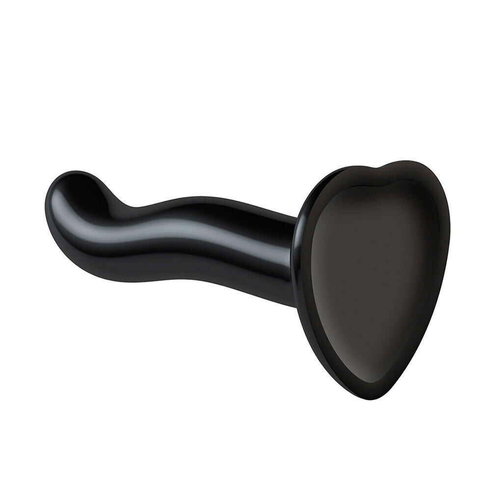 Prostate and G Spot Curved Dildo Small Black