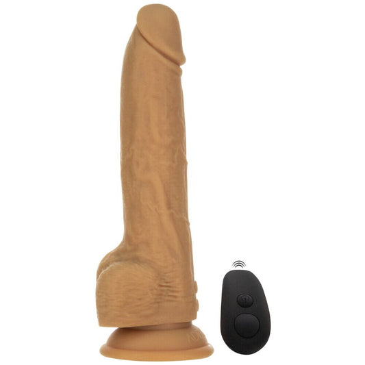 9 Inch Thrusting Dildo Caramel
