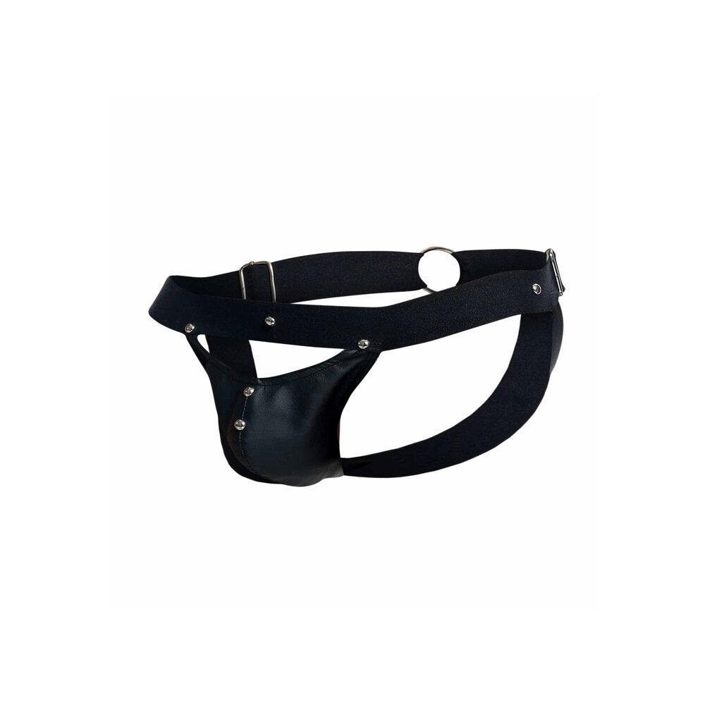 Male Basics Dngeon Peekaboo Jock Black
