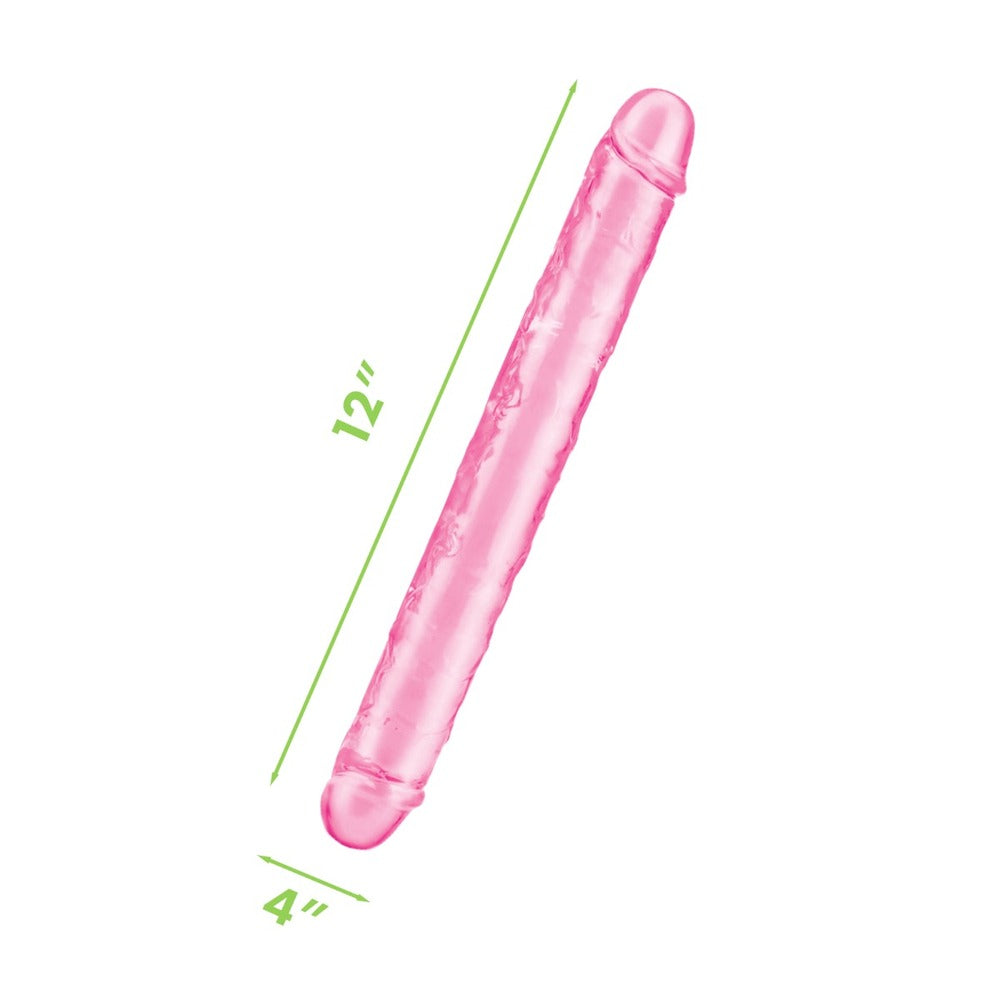 Ultra Double Dildo 12 Inches Pink