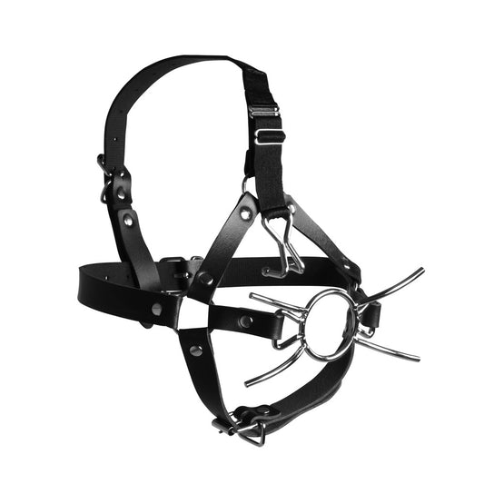 Xtreme Head Harness With Spider Gag And Nose Hooks