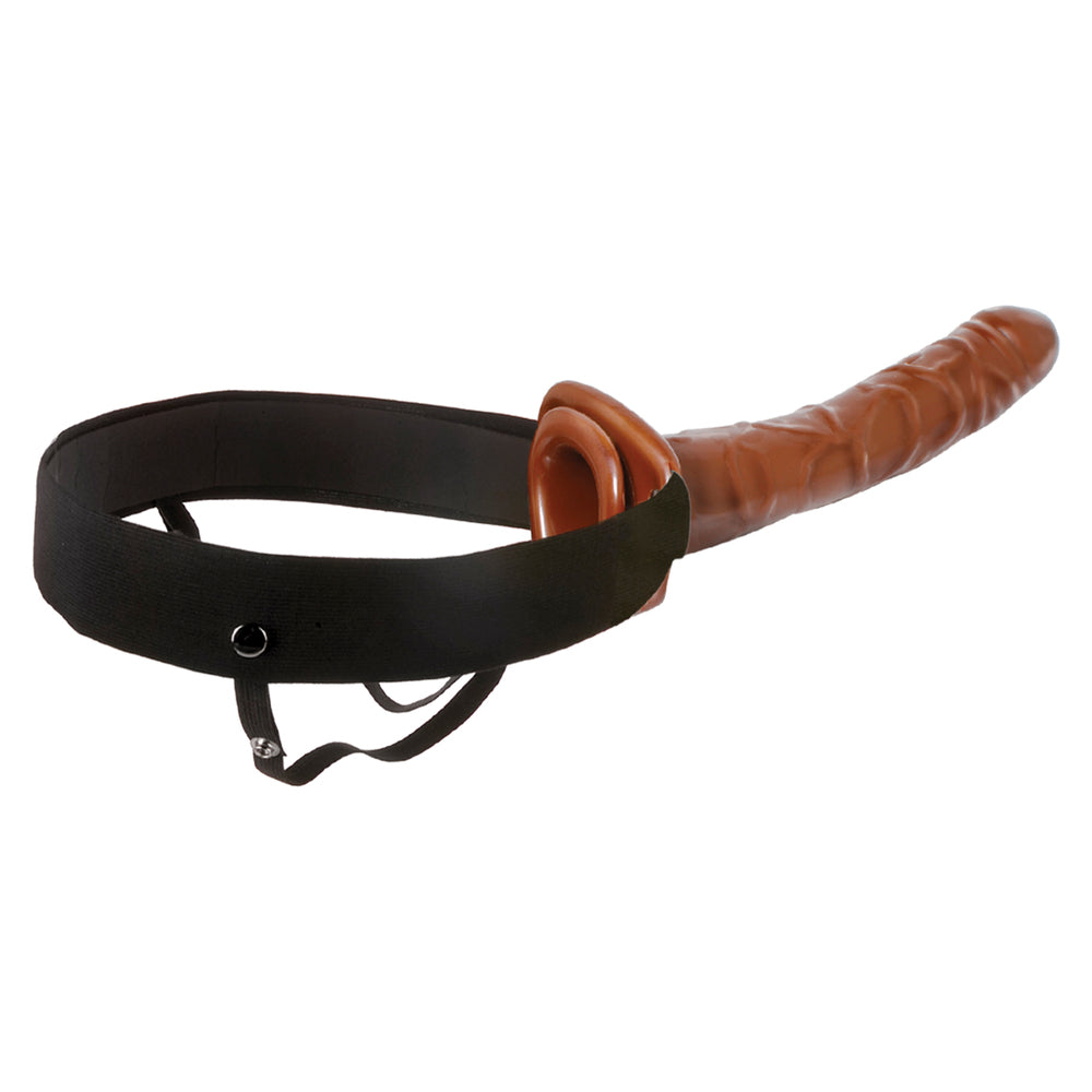 10 Inch Chocolate Dream Hollow Strap-On