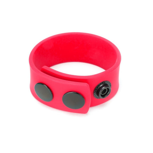 Silicone Adjustable Cock Strap Red