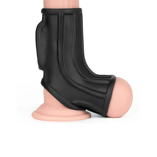 Ridge Vibrating Penis Scrotum Sleeve