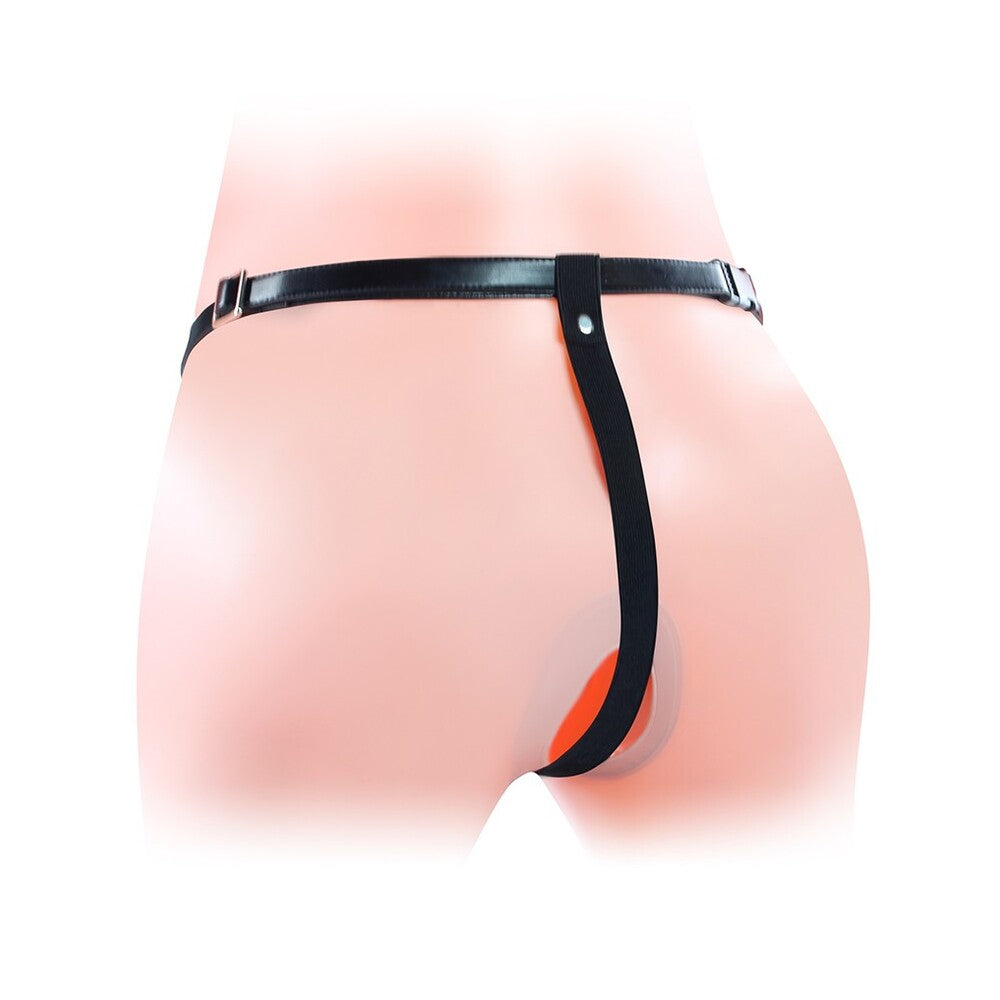Unisex Hollow Double Strap On 6 Inch