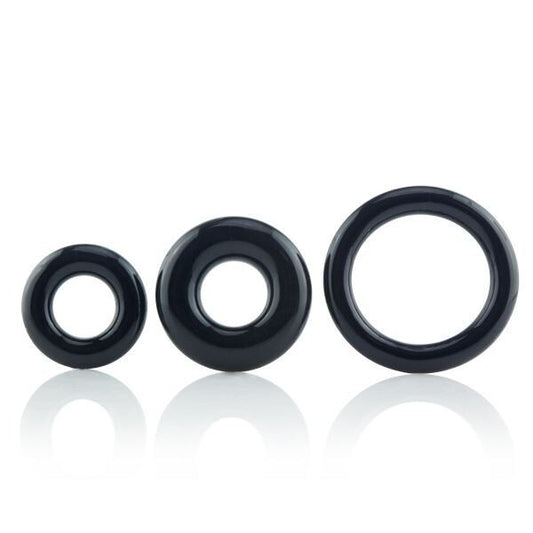 O Ring x3 Cock Rings Black