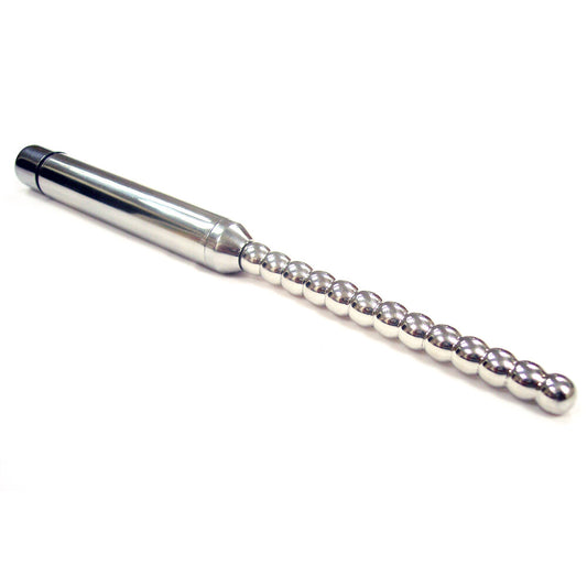 Stainless Steel Vibrating Ribbed Urethral Probe