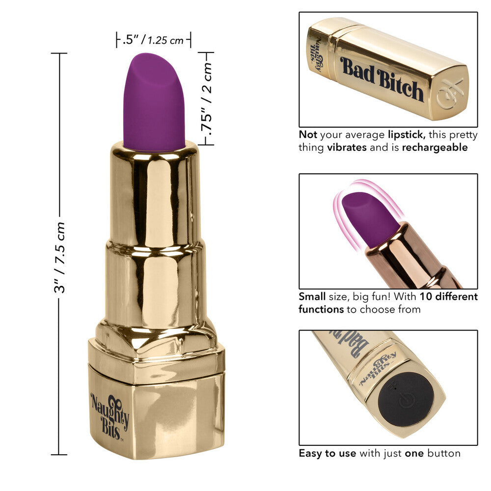 Bad Bitch Rechargeable Lipstick Vibrator